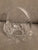 Glass Handled cut glass candy dish