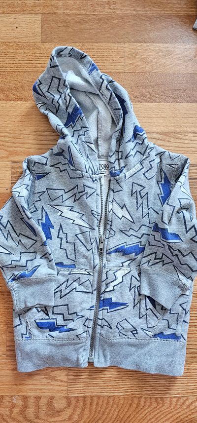 Children's place Like new zip up hoodie fleece lining size 2T-3T 2T