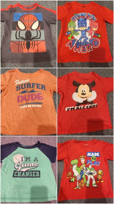 Various 6 summer tshirts 2T