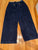 Topshop Dark wash wide leg crop jeans zip back 32