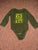 Bloomin' Baby dark green fly for a little guy long sleeve onesie 6-9 Months
