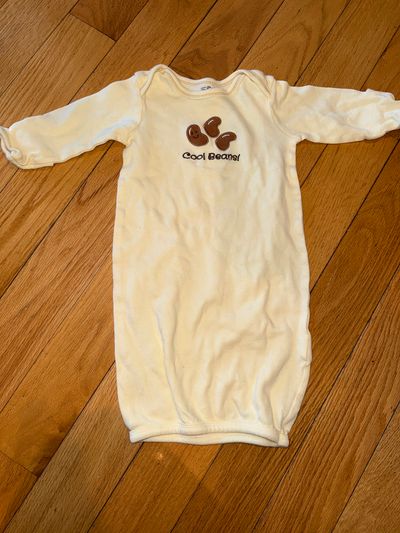 Touched by nature Yellow long sleeve cool beans sleep gown 0-6 Months