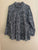 Foxcroft Wrinklefree Black/White Block Button Down Women's - M