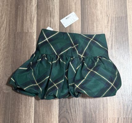 New Gymboree green holiday skirt sz 7  7-8