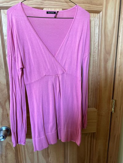 Daisy Fuentes Pink sweater long sleeve Women's - L
