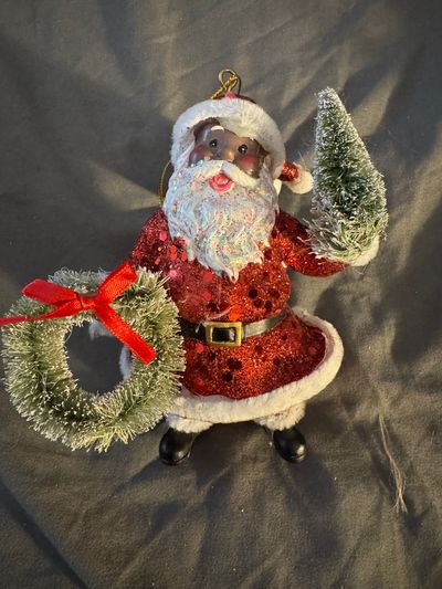 Walmart Santa Ornament
