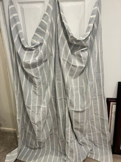 Shower Curtain with black rings