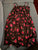 Black tank dress with pink red flowers  Women's - M