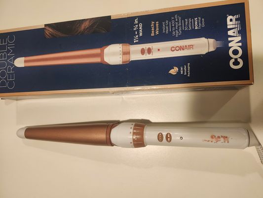 Conair curling wand Branding on handle smudged but perfectly functional