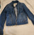 Tucker Tate medium wash blue denim jean jacket 7-8