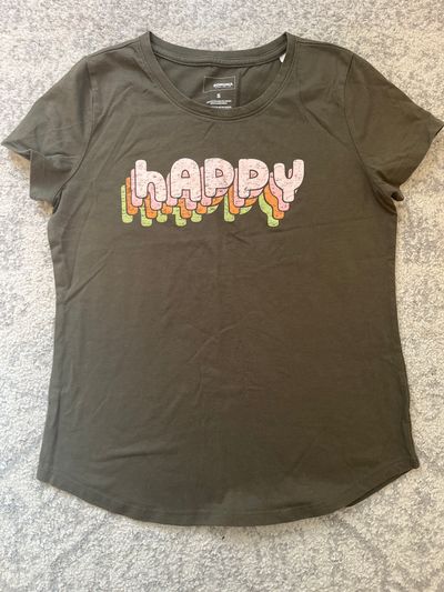 Sonoma Olive green happy Top SL Women's - S