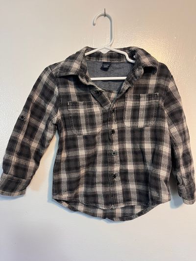 Baby Gap Plaid Button Down Shirt 3T