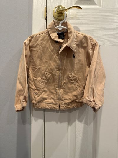 Polo khaki jacket Zip up with pockets 2T