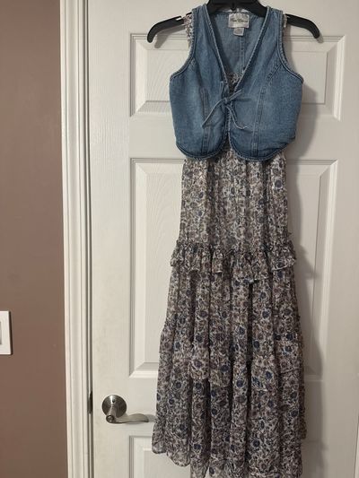 Rare Editions Maxi Dress with Vest 14-16