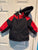 NA Red and black windbreaker, removable lining and hood 2T