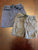 Jumping Beans set of two shorts blue and grey  2T
