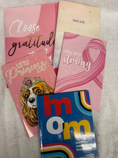 Brand New Blank Writing Books with Lines on pages Brand New Blank with Lines on pages plus mom book