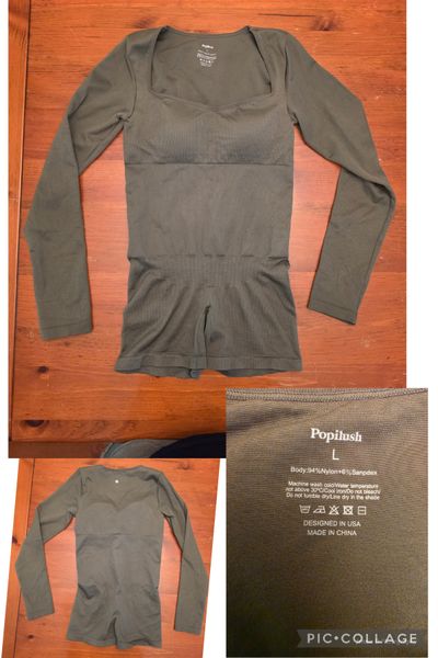 Popilush NWOT long sleeve tummy control shapewear Women's - L
