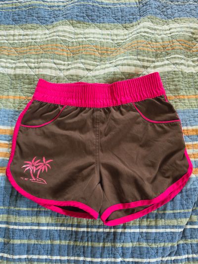Athletic Works Brown/Pink Shorts 6T/6