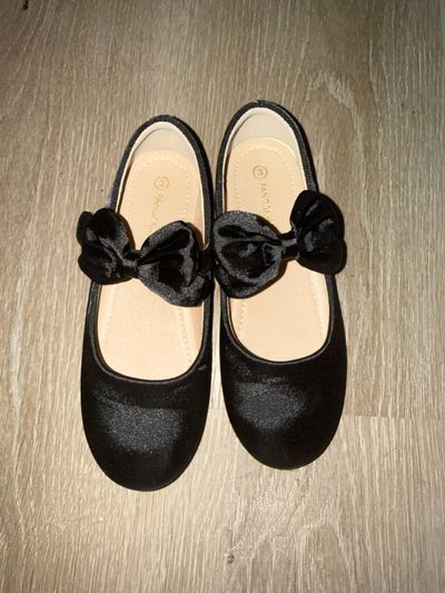 PANDANINJA Black satin Mary Janes 3 (Big Kid)