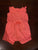 Carters 6 months baby girls dark pink and white onesie 6 Months