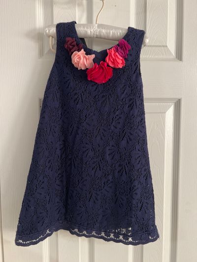 H&M Blue lace dress 4T