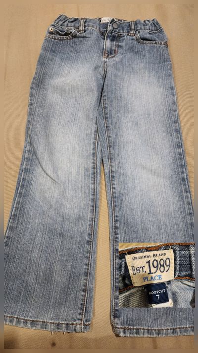 Place jean inseam of 22 inch jeans  bootcut style from The Children's Place. 7-8