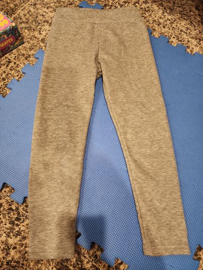 Gray t warm fleece-lined leggings Gray  warm fleece-lined leggings /jogger 6T/6