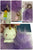 Unicorn w lavender puff w spring action key chain Large lavender fuzzy keychain w unicorn