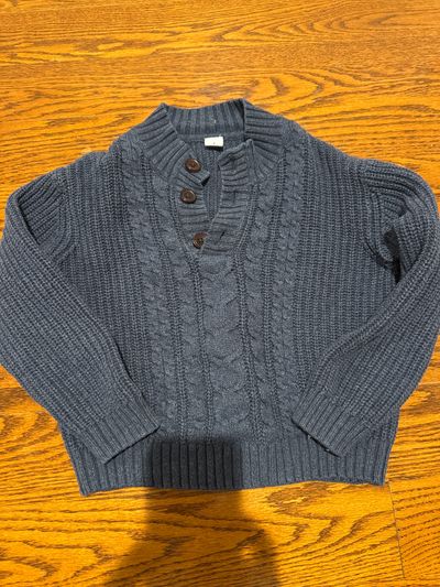Janie and Jack Blue sweater cardigan 3T