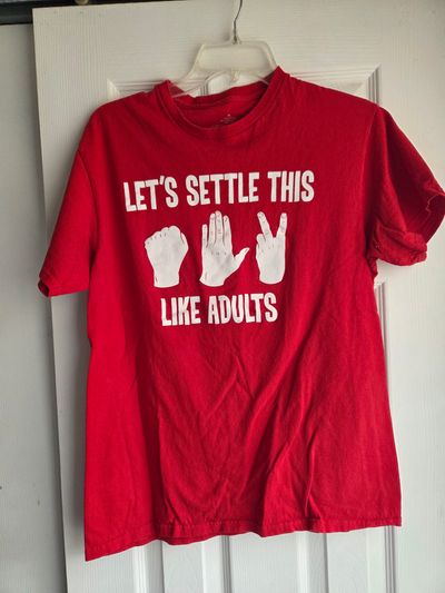 Rock paper scissors short sleeved tshirt  Men's - M