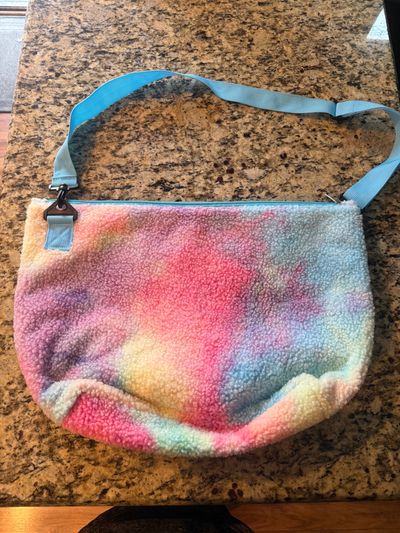 Rainbow Fuzzy rainbow bag