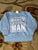 Mamas little man Blue sweatshirt 3-6 Months