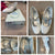 Sweet Pea and Lilli worn 1 time White pleather dress shoes with shiny embellishments 4 (Big Kid)