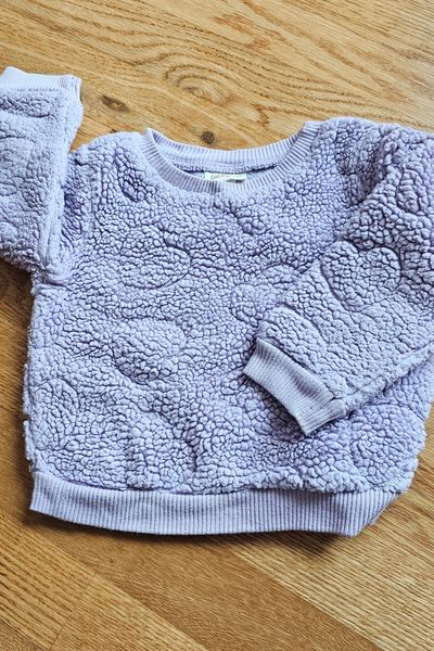 Baby Cat and Jack Excellent condition cute sweatshirt in purple 12 Months