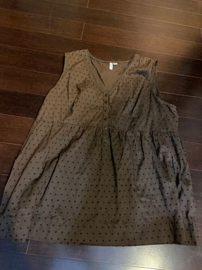St. Johns bay Brown sleeveless blouse Women's - XL