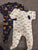 Gerber and Old navy Long sleeve, zipper footed pjs 0-3 Months