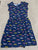 Carters Blue with Love all over. Like New. 10-12