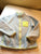 Cat n Jack size M Blue n lime fuzzy jacket 7-8