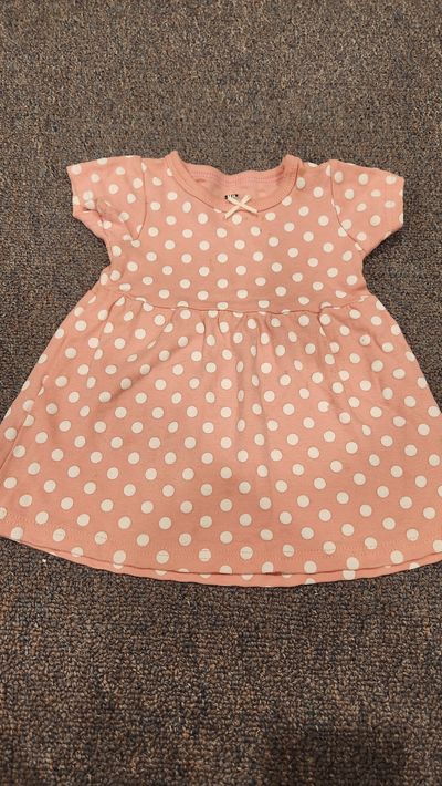 Carter's Pink polka dot dress 6-9 Months