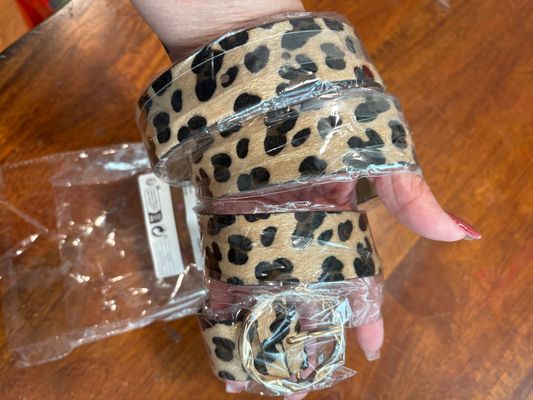 NEW LEOPARD PRINT BELT  32