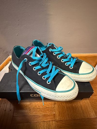 Black converse triple tongue sz 7  7 (Adult)