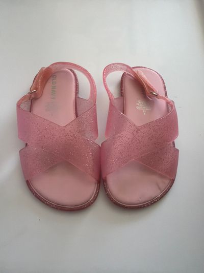 Old Navy Pink Glitter Sandals  8 (Lil' Kid)