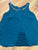 Express Pretty top in teal color rhinestone neck line Women's - XL