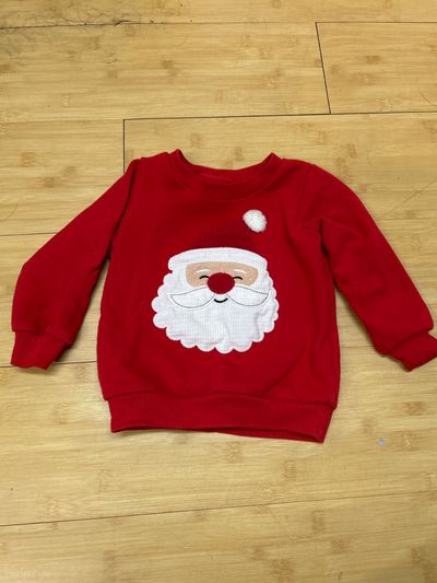 Mudpie Santa sweatshirt 18 Months