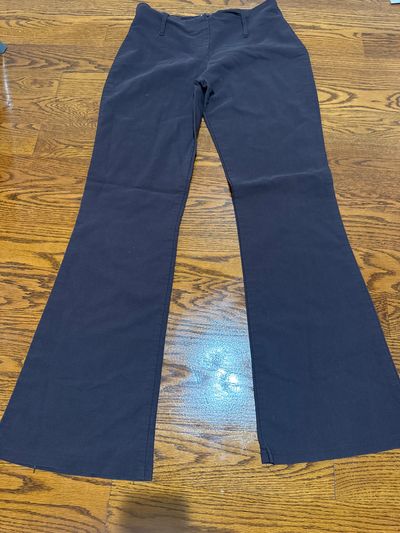 Madison &co Brown flare pants with belt loop Women's - M