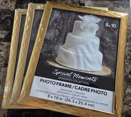 3 Brand New 8x10 Photo Frames