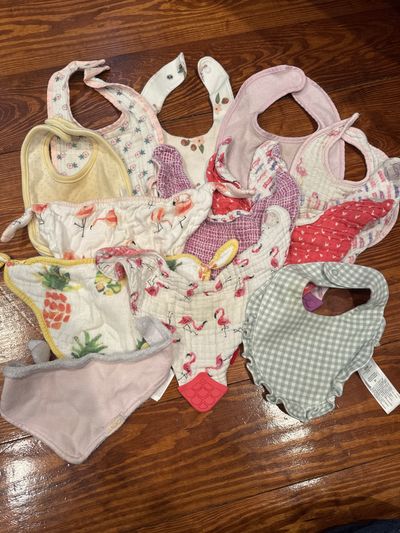 Various Bundle of 13 girls bibs
