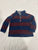 Carters Burgundy and navy zip fleece 3T