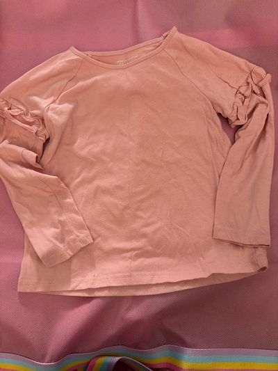 Childrens Place Pale Pink Ruffle Shoulder Top  5T